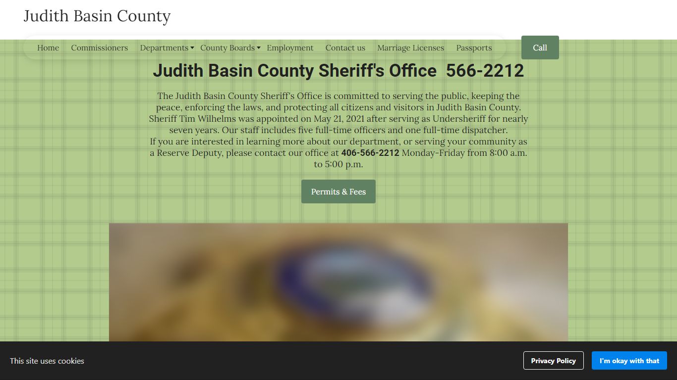 Sheriff - Judith Basin County - Montana